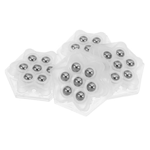 GLEAVI 32 Stück Mini Selbstklebende Möbelrollen aus Edelstahl Drehbar Leise Kleine Transportrollen für Schränke Aufbewahrungsboxen von GLEAVI