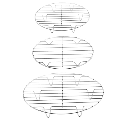 GLEAVI 3Stücke Dampfregal Teilig Dampfgarer Rack Hitzebeständig für Gedämpftes Gemüse Eier Langlebig und Leicht zu Reinigen für Küchenbedarf von GLEAVI