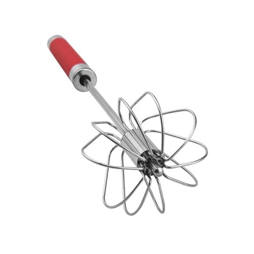 GLEAVI 3Stücke Handmixer Halbautomatischer Eierschläger Blau Rot Grün zum Verquirlen von Eiern Teig und Saucen für Küche von GLEAVI