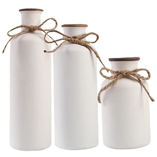 GLEAVI 3stücke Keramikvase Für Zuhause Moderne Blumenvase Kleine Vasen Aus Keramik Tischdekoration Dekorativer Blumentopf Vasenbehälter Für Getrocknete Blumen von GLEAVI