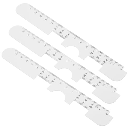 GLEAVI 3stücke Teiliges Präziser Pupillendistanz-messschablonen Für Optometrie Und Augenoptik Robustes Und Benutzerfreundliches Messwerkzeug Zur Genauen Bestimmung Des Augenabstands von GLEAVI