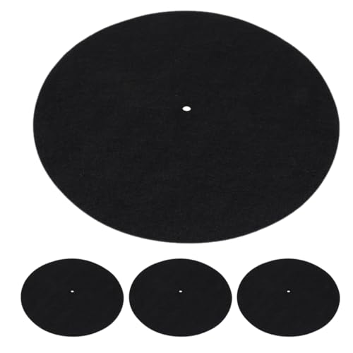 GLEAVI 4stücke Filz-schallplattenunterlage Antistatikmatte Für Phonographen Plattenspieler Schallplattentellermatte Schutzunterlage Schwarz GLEAVI 4stücke Filz-schallplattenunterlage Antistatikmatte Für Phonographen Plattenspieler Schallplattentellermatte Schutzunterlage Schwarz von GLEAVI