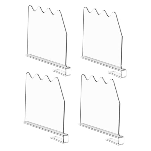GLEAVI 4stücke Regalteiler Für Schränke Transparente Trennwände Für Lagerbehälter Organizer Für Handtaschen Und Geldbörsen von GLEAVI