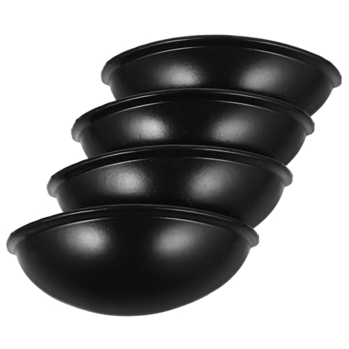 GLEAVI Halbrunde Schubladengriffe in Schwarz Für Küchenschränke Und Möbel 4-teiliges Set von GLEAVI