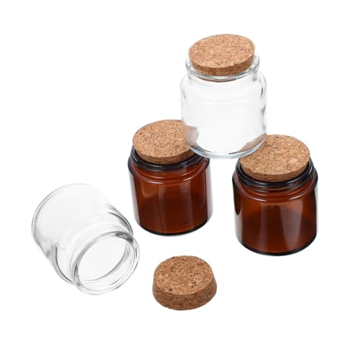 GLEAVI 4 Stück Teiliges Glas Duftkerzengläser mit Holzdeckel Aromatherapie Kerzenglasbehälter Transparent und Bunt für DIY Kerzenherstellung und Raumduft GLEAVI 4 Stück Teiliges Glas Duftkerzengläser mit Holzdeckel Aromatherapie Kerzenglasbehälter Transparent und Bunt für DIY Kerzenherstellung und Raumduft von GLEAVI