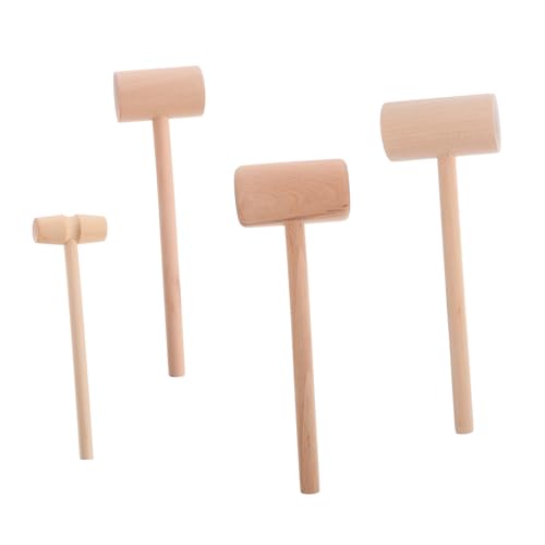 GLEAVI 4 Stück Teiliges Holz Seafood Mallet Natürliche Oberfläche Robuste Krabben Kuchenhämmer in Verschiedenen Handlich und Langlebig für Meeresfrüchte und Gebäck GLEAVI 4 Stück Teiliges Holz Seafood Mallet Natürliche Oberfläche Robuste Krabben Kuchenhämmer in Verschiedenen Handlich und Langlebig für Meeresfrüchte und Gebäck von GLEAVI