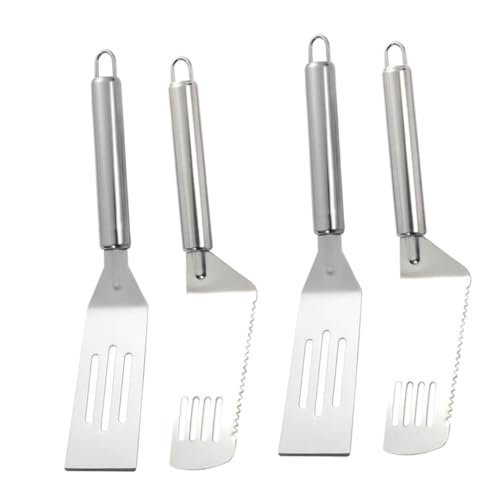 GLEAVI 4 Stück Teiliges Pizzaschaufeln und Steakspatel Ergonomische Küchengeräte für Grill Pfannkuchen und Pizza mit Aufhängeloch für Praktische Aufbewahrung GLEAVI 4 Stück Teiliges Pizzaschaufeln und Steakspatel Ergonomische Küchengeräte für Grill Pfannkuchen und Pizza mit Aufhängeloch für Praktische Aufbewahrung von GLEAVI