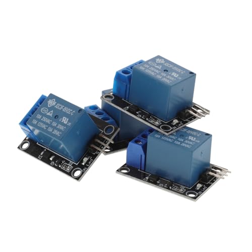 GLEAVI 4 Stück Teiliges Relaismodul für Arm Avr Mcu Single Control Relay mit Transistoransteuerung für Geräte Steuerung Kompakt Vielseitig Einsetzbar für DIY Elektronikprojekte von GLEAVI