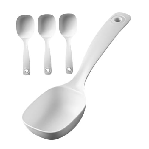 GLEAVI 4 Stück Teiliges Suppenkelle Ergonomische Wiederverwendbare Suppenschöpflöffel für Küche Restaurant und Kantine Einfach zu Reinigen für Servieren Geeignet von GLEAVI