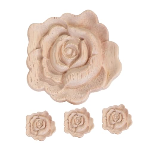 GLEAVI 4 Stück Unlackierte Diy Möbelverzierung für Türen Schränke und Betten Vintage Stil mit Filigraner Handwerkskunst GLEAVI 4 Stück Unlackierte Diy Möbelverzierung für Türen Schränke und Betten Vintage Stil mit Filigraner Handwerkskunst von GLEAVI