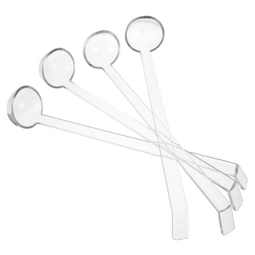 GLEAVI 4 Stücke Teiliges Kleine Transparente Servierlöffel mit Langem Griff Wiederverwendbare Kunststofflöffel für Saucen Dressings Cocktails und Fruchtsäfte Praktisch für Catering Partys GLEAVI 4 Stücke Teiliges Kleine Transparente Servierlöffel mit Langem Griff Wiederverwendbare Kunststofflöffel für Saucen Dressings Cocktails und Fruchtsäfte Praktisch für Catering Partys von GLEAVI