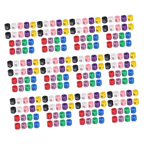 GLEAVI 450 Stck Teiliges Kleiderbügel Größenmarkierungsset Kunststoff Farbcodierte Größenringe von XXS Langlebige Kleidungsetiketten zum Einfachen Organisieren von Garderoben und Shops GLEAVI 450 Stck Teiliges Kleiderbügel Größenmarkierungsset Kunststoff Farbcodierte Größenringe von XXS Langlebige Kleidungsetiketten zum Einfachen Organisieren von Garderoben und Shops von GLEAVI