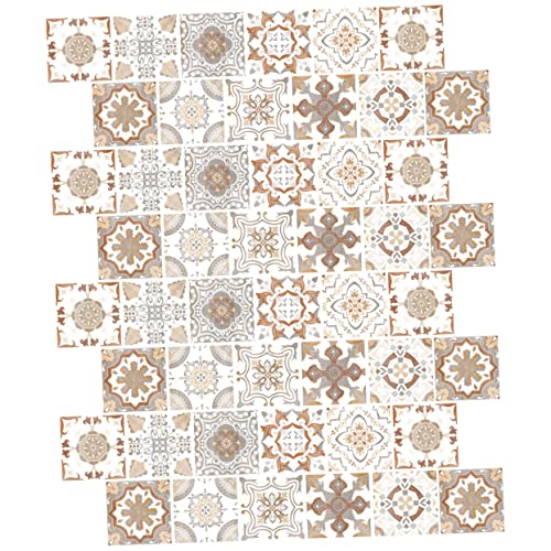 GLEAVI 48Stücke Teiliges Selbstklebender Fliesenaufkleber Retro Blumenmuster für Wand und Badezimmerdekoration und Leicht Anzubringen Geeignet für Glatte Oberflächen GLEAVI 48Stücke Teiliges Selbstklebender Fliesenaufkleber Retro Blumenmuster für Wand und Badezimmerdekoration und Leicht Anzubringen Geeignet für Glatte Oberflächen von GLEAVI