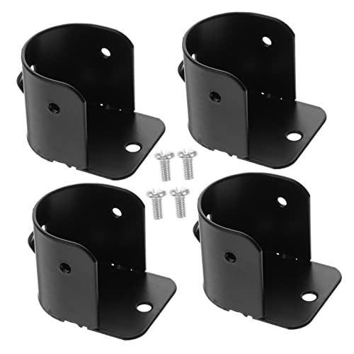 GLEAVI 4Stücke Schrank Pole Flanschhalter Stabiler Halter für Garderobe und Vorhangstangen aus Robustem Installieren Geeignet für und Rohre von GLEAVI