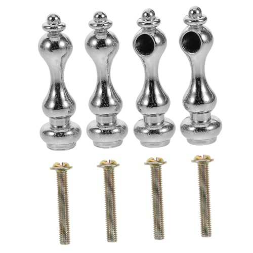 GLEAVI 4pcs Möbel Hardware Postersatzende Endkappe Metallanschluss Für Glasgeländer Easy Installation Weinschrank Dekorative Spindeln von GLEAVI