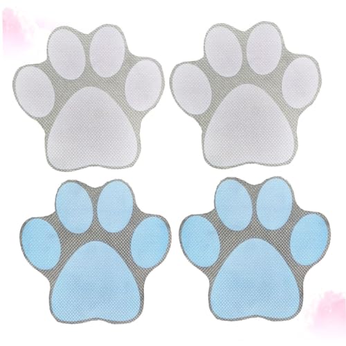 GLEAVI 4stücke Badewannen Aufkleber Hund Fußabdruck Rutsch Aufkleber Für Badewanne Badezimmerboden Prävention Klebeband Selbstklebend Sortiert von GLEAVI