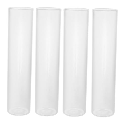 GLEAVI 4stücke Hydrokultur Glasvase Für Zimmerpflanzen Reagenzglas Blumenbehälter Aus Klarem Glas Für Balkon Garten Innenbereich von GLEAVI