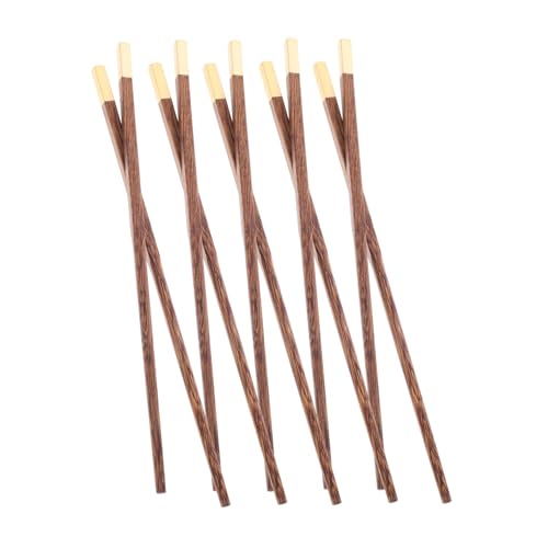 GLEAVI 5 Paare Lange Kupferkopf Chopsticks aus Hühnerflügelholz Wiederverwendbare Brat und Hot Pot Essstäbchen Hitzebeständig Poliert zum Kochen und Servieren GLEAVI 5 Paare Lange Kupferkopf Chopsticks aus Hühnerflügelholz Wiederverwendbare Brat und Hot Pot Essstäbchen Hitzebeständig Poliert zum Kochen und Servieren von GLEAVI