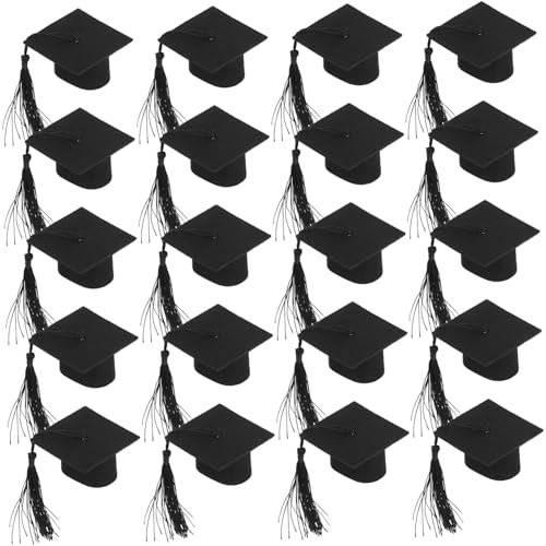 GLEAVI 5 Sätze Doktorhutdekoration Party Mini-hut-flaschenabdeckung Abschluss-weinflaschen- Abschlusshut Flaschenabdeckung Miniatur Topper Black Vlies 20 Stück * 5 GLEAVI 5 Sätze Doktorhutdekoration Party Mini-hut-flaschenabdeckung Abschluss-weinflaschen- Abschlusshut Flaschenabdeckung Miniatur Topper Black Vlies 20 Stück * 5 von GLEAVI