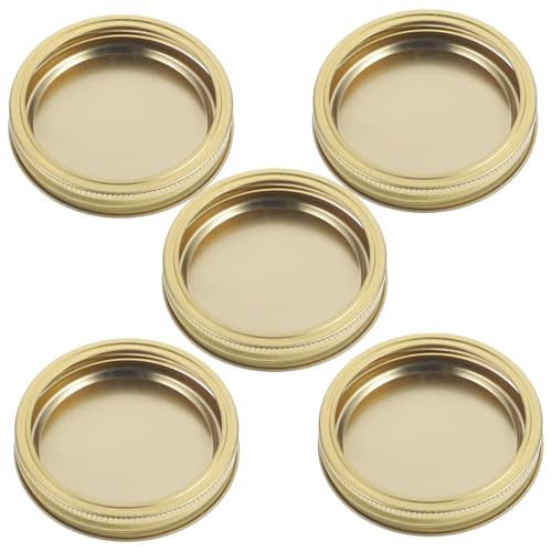 GLEAVI 5 Sätze Einmachglas Deckel aus Hochwertigem Weißblech Dicht Schließend Robust und Langlebig Geeignet für Öffnungen von Einmach und Vorratsgläsern Inklusive Stabiler Ringe zur GLEAVI 5 Sätze Einmachglas Deckel aus Hochwertigem Weißblech Dicht Schließend Robust und Langlebig Geeignet für Öffnungen von Einmach und Vorratsgläsern Inklusive Stabiler Ringe zur von GLEAVI