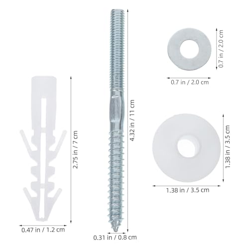 GLEAVI 5 Sets Becken Befestigungsschrauben: Badezimmer Waschbecken Montagezubehör Schrauben Wandmontage Waschbecken Installation Hardware für den Haushalt GLEAVI 5 Sets Becken Befestigungsschrauben: Badezimmer Waschbecken Montagezubehör Schrauben Wandmontage Waschbecken Installation Hardware für den Haushalt von GLEAVI