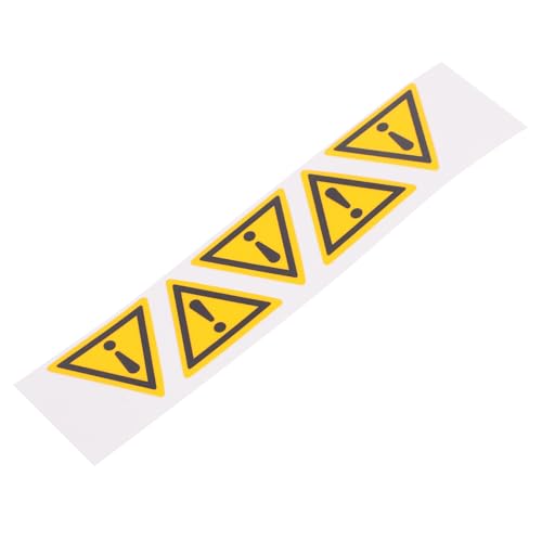 GLEAVI Notfallwarnschild 5 Stk Selbstklebende Ausrufezeichen-warnzeichen Warnzeichen Mit Ausrufezeichen Auto-warn Gelbes Dreieck-ausrufezeichen Pp Synthetisches Papier Der Zaun Wagen von GLEAVI