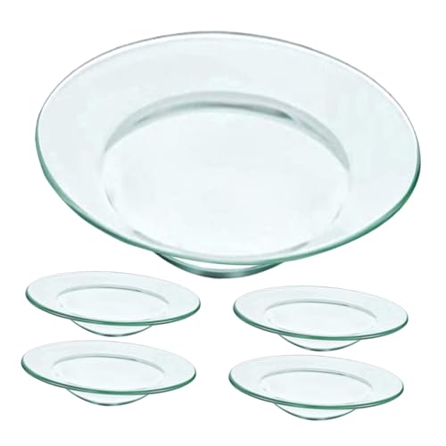 GLEAVI 5stücke Wachsschmelzeinsätze Für Wärmer Ersatz-wachsschmelztablett Wachsschmelzeinsätze Kerzenwärmerplatte Dufttablett Halter Für Wachsschmelztablett Glasschale von GLEAVI