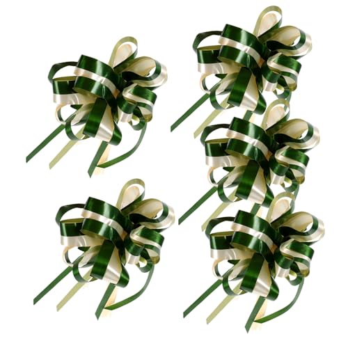 GLEAVI 5 Stück Große Teilige Zugschleifen für Hochzeiten und Feiern Handgemachte Dekoschleifen Militärgrün und Farben für Hochzeitsautos und Festdekorationen GLEAVI 5 Stück Große Teilige Zugschleifen für Hochzeiten und Feiern Handgemachte Dekoschleifen Militärgrün und Farben für Hochzeitsautos und Festdekorationen von GLEAVI