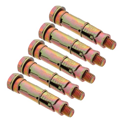 GLEAVI 5 Stück Teiliges Gecko Expansionsschrauben Verzinkte Schrauben mit Goldfarbener Beschichtung Stabile Dübelanker für Stein Trockenbau und Ziegel Vielseitige Befestigungsmittel von GLEAVI