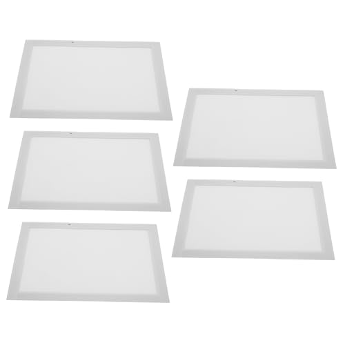 GLEAVI 5 Stück Teiliges Magnetisches Selbstklebend PVC Oberflächenstruktur Vielseitig Einsetzbar als Kühlschrank-fotorahmen Stabiler Magnethalter für Wand und Tür Transparent GLEAVI 5 Stück Teiliges Magnetisches Selbstklebend PVC Oberflächenstruktur Vielseitig Einsetzbar als Kühlschrank-fotorahmen Stabiler Magnethalter für Wand und Tür Transparent von GLEAVI