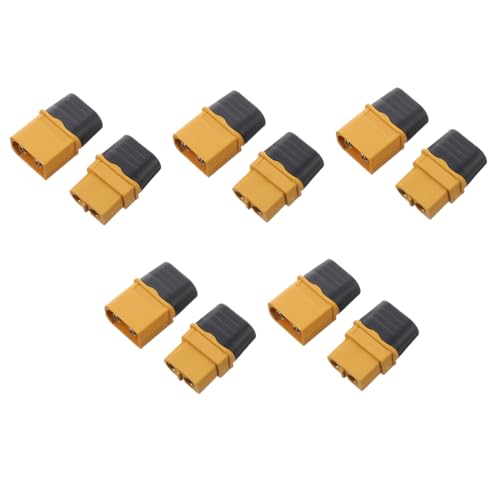 GLEAVI 5Sätze Xth Bullet Connector Männlich Weiblich mit Nylonhülle für Rc Lipo Batterien Drohnen Autos Hohe Temperaturbeständigkeit und Minimalen GLEAVI 5Sätze Xth Bullet Connector Männlich Weiblich mit Nylonhülle für Rc Lipo Batterien Drohnen Autos Hohe Temperaturbeständigkeit und Minimalen von GLEAVI
