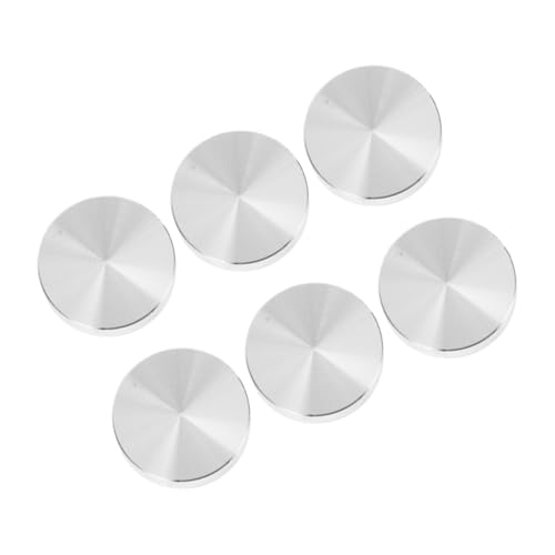 GLEAVI 6 Stück Aluminium Discs Adapter für Glasplatten Ømm für Möbel Couchtische und Vitrinen Einfache Installation Platzsparend und Vielseitig Einsetzbar von GLEAVI