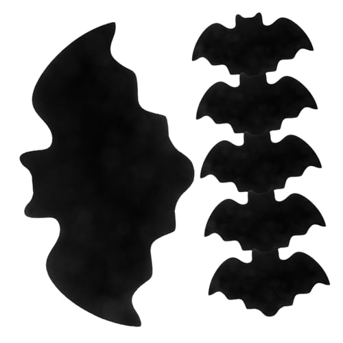 GLEAVI 6 Stück Halloween Tischsets Abwaschbare Fledermaus Platzmatten Hitzebeständig Dekorativ für Partys und Feiertage Schwarz Vielseitig Einsetzbar GLEAVI 6 Stück Halloween Tischsets Abwaschbare Fledermaus Platzmatten Hitzebeständig Dekorativ für Partys und Feiertage Schwarz Vielseitig Einsetzbar von GLEAVI