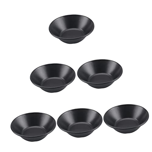 GLEAVI 6 Stück Teiliges Backformen für Pudding und Eierkuchen Antihaft Egg Tart Formen für Desserts für Teepartys und Festlichkeiten Schwarz DIY Bäckerei Zubehör von GLEAVI
