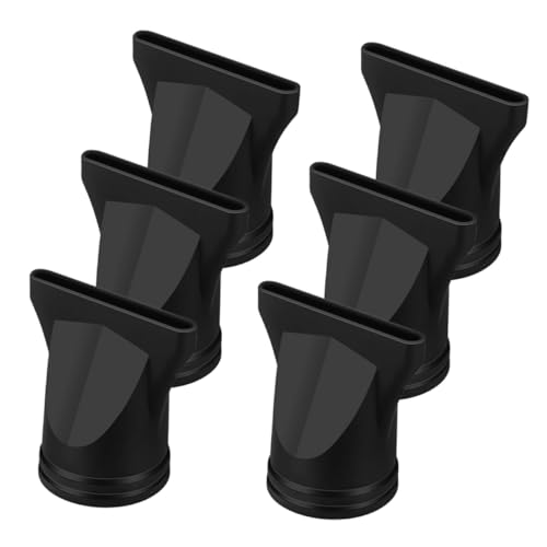 GLEAVI 6 Stück Teiliges Haartrockner zubehör mit Schwarzem Kunststoff Diffusor und Düse Passend für Föhne mit Luftauslass Leichter Kompakter Styling aufsatz für Effizientes Trocknen und von GLEAVI