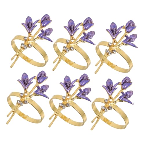 GLEAVI 6 Stück Tulpen Serviettenringe aus Zinklegierung Dekorative Metall Serviettenschnallen für Hochzeit Party Jubiläum Festliche Tischdekoration Langlebig und Stilvoll GLEAVI 6 Stück Tulpen Serviettenringe aus Zinklegierung Dekorative Metall Serviettenschnallen für Hochzeit Party Jubiläum Festliche Tischdekoration Langlebig und Stilvoll von GLEAVI