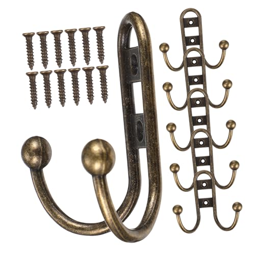 GLEAVI 6 Stück Wandhaken Vintage Stil Stabile Handtuchhalter und Garderobenhaken für Bad Küche Tür und Schlafzimmer Platzsparend und Langlebig GLEAVI 6 Stück Wandhaken Vintage Stil Stabile Handtuchhalter und Garderobenhaken für Bad Küche Tür und Schlafzimmer Platzsparend und Langlebig von GLEAVI