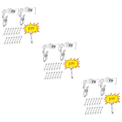 GLEAVI 60 STK Clip Etikettenhalter Einzelhandel Zeichen Steht Schwenkpreisklammern Warenschildhalter Schilderklammern Verkaufsschilder Für Einzelhandelsgeschäfte Halteklammern -Material GLEAVI 60 STK Clip Etikettenhalter Einzelhandel Zeichen Steht Schwenkpreisklammern Warenschildhalter Schilderklammern Verkaufsschilder Für Einzelhandelsgeschäfte Halteklammern -Material von GLEAVI