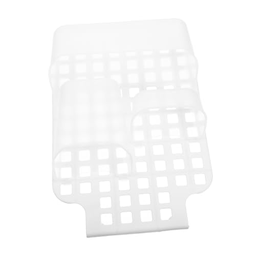 GLEAVI Doppellagiges Hängekörbchen Für Dusche Platzsparendes Design Aufhängbar Ohne Bohren Organizer Für Badezimmerzubehör Abflussfunktion Multifunktionale Haken Weiß von GLEAVI