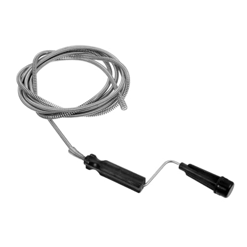 GLEAVI Abflussspirale mit Robustem Schwarzem Griff Vielseitiges Rohrreinigungswerkzeug für Haar und Verstopfungsentfernung in Badewanne Dusche und Waschbecken Einfach zu Bedienen für von GLEAVI