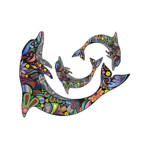 GLEAVI Abstrakter Ablösbarer Wandsticker Delfinform Mandala Design Vielseitig für Bad Fliesen Türen Fenster Metall Kreative Badezimmer Wanddekoration GLEAVI Abstrakter Ablösbarer Wandsticker Delfinform Mandala Design Vielseitig für Bad Fliesen Türen Fenster Metall Kreative Badezimmer Wanddekoration von GLEAVI