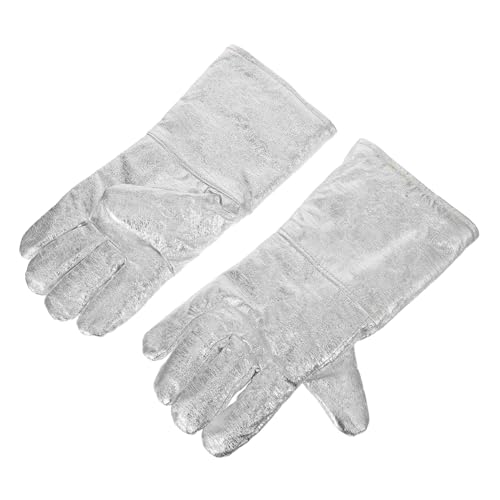 GLEAVI Aluminiumfolie Hitzebeständige Schweißhandschuhe Hochtemperatur Isolierende Sicherheitsarbeitshandschuhe Für Schweißer Industrieofen Grill Backofen GLEAVI Aluminiumfolie Hitzebeständige Schweißhandschuhe Hochtemperatur Isolierende Sicherheitsarbeitshandschuhe Für Schweißer Industrieofen Grill Backofen von GLEAVI
