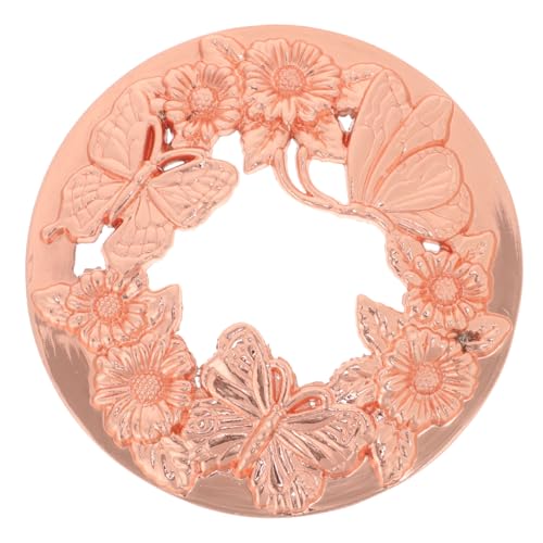 GLEAVI Aromatherapie Winddichtes Metall Lid für Duftkerzen Eleganter Kerzenhalter in Rosé für Gleichmäßiges Schmelzen und Dekorative Nutzung von GLEAVI