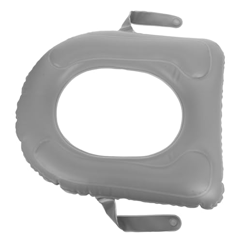 GLEAVI Aufblasbares Toilettensitzkissen mit Saugnapf PVC Toilettensitzpolster für Erwachsene Senioren und Behinderte Leicht und Tragbar mit Aufbewahrungstasche für Zuhause und Reisen von GLEAVI