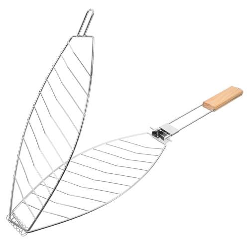 GLEAVI Fischgrillkorb Tragbar Faltbar Grillzubehör für Fisch Gemüse und GLEAVI Fischgrillkorb Tragbar Faltbar Grillzubehör für Fisch Gemüse und von GLEAVI