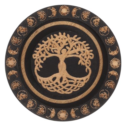 GLEAVI Beaded Bracelet Display Tray Holz Schmuckhalter Rund Kompakt Leicht Dekorativ für Armbänder Desktop Organizer Design Bpa Frei Robust von GLEAVI