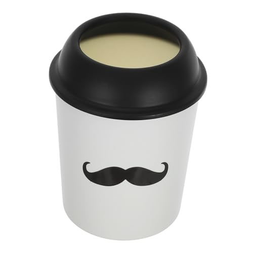 GLEAVI Beard Mülleimer Kleiner Mülleimer Mit Deckel Schreibtisch Arbeitsplatten Mülleimer Tragbarer Mülleimer Arbeitsplatten Mülleimer Kleiner Mülleimer Fürs Büro Arbeitsplatten von GLEAVI