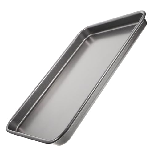 GLEAVI Blatt Biskuitrollenpfanne Backform Tablett Pizza Backschalen Kleines Backblech Küchenbackpfanne Pfanne Backen Backblech Für Die Küche Black Kohlenstoffstahl von GLEAVI