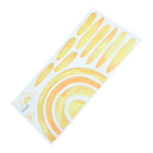 GLEAVI Bohemian Sun Wandsticker Selbstklebend Große Wanddeko Wohnzimmer Schlafzimmer Schlafzimmer Wandtattoo Einfach Anzubringen Farbintensiv Langlebig von GLEAVI