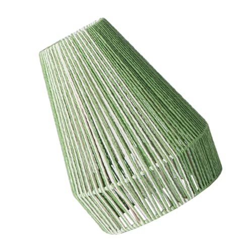GLEAVI Boho Lampenschirm Für Party Schatten Hängend Stoff Lampe Gewebter Lampenschirm Abdeckung Handgewebt Kronleuchter Kronleuchter Lampenschirme Gewebte Papier Makramee Grün Papierseil von GLEAVI